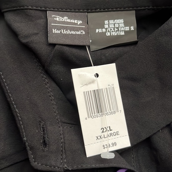 Disney Parks Her Universe Hocus Pocus Tie Front Shirt - Picture 8 of 9